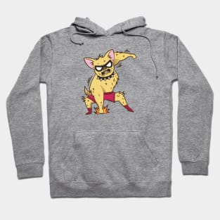 Funny Chihuahua Luchador Wrestler Sketch Drawing Hoodie